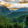 Sunset on the Tatoosh Range