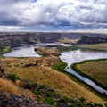 Dry Falls in rain