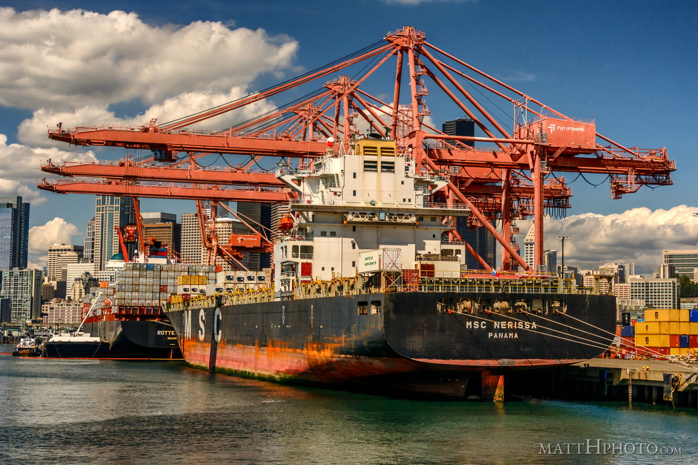 MSC Nerissa in the Port of Seattle