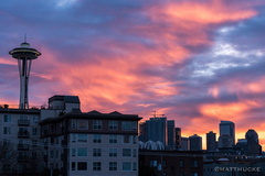 Orange sky at morning