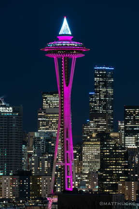 Magenta Space Needle