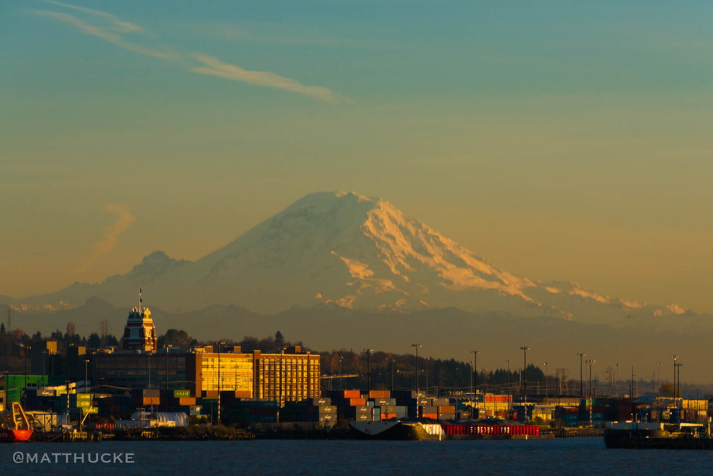 Rainier, seen from the ferry